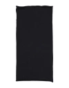 Alpha Studio Black Draping Rectangular Wool-cashmere Stole In Neutral