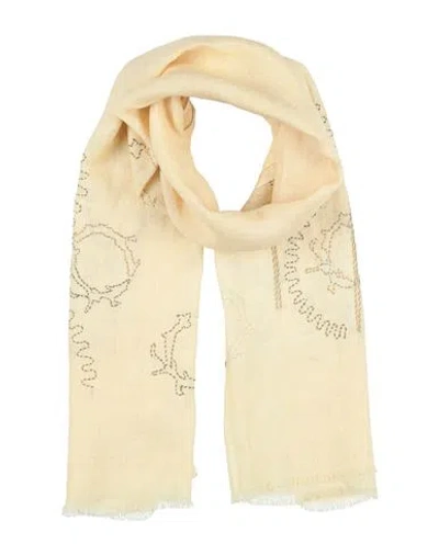 Alpha Studio Woman Scarf Pastel Yellow Size - Linen