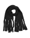 Alpha Studio Woman Scarf Charcoal Size - Wool, Polyamide In Grey