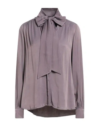 Alpha Studio Woman Shirt Lilac Size 10 Viscose