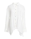 Alpha Studio Woman Shirt White Size 10 Tencel, Polyester