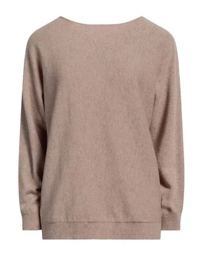 Alpha Studio Woman Sweater Beige Size 4 Recycled Wool, Ecovero Viscose, Recycled Polyamide, Cashmere In Beige