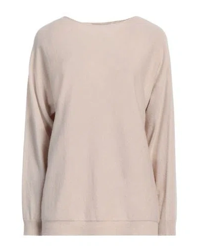 Alpha Studio Woman Sweater Beige Size 8 Recycled Wool, Ecovero Viscose, Recycled Polyamide, Cashmere