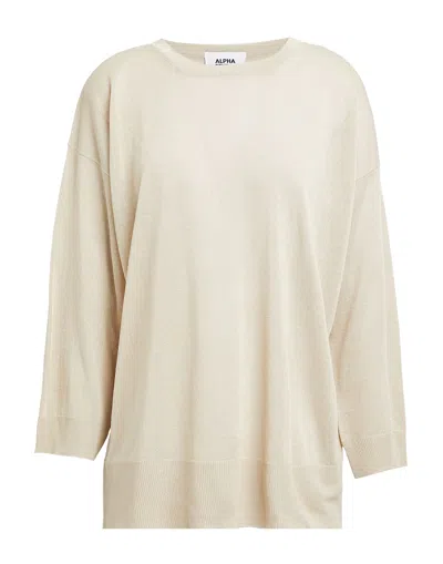 Alpha Studio Sweaters In Beige