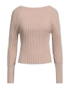 Alpha Studio Woman Sweater Beige Size 10 Viscose, Polyester, Polyamide In Beige