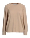 Alpha Studio Woman Sweater Beige Size 12 Merino Wool