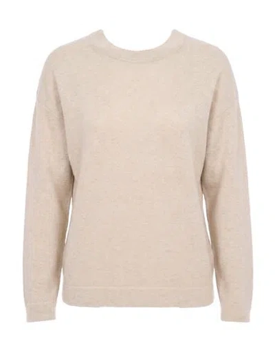 Alpha Studio Woman Sweater Beige Size 6 Cashmere In White
