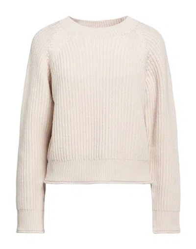 Alpha Studio Woman Sweater Beige Size 6 Merino Wool
