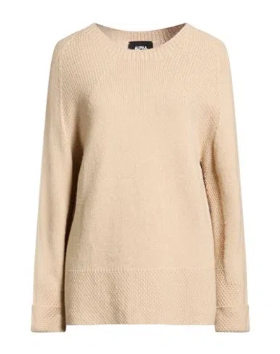 Alpha Studio Woman Sweater Beige Size 6 Wool, Viscose, Polyamide, Cashmere In Neutral