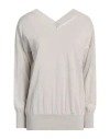 Alpha Studio Woman Sweater Beige Size 8 Cotton In Beige
