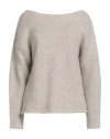 Alpha Studio Woman Sweater Beige Size 8 Polyester, Alpaca Wool, Nylon, Wool