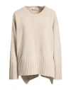 Alpha Studio Woman Sweater Beige Size 8 Wool, Viscose, Polyamide, Cashmere In Neutral