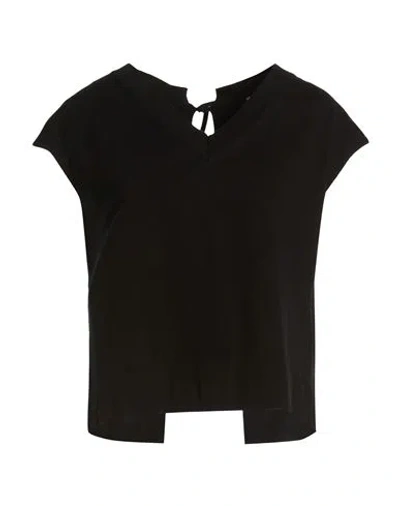 Alpha Studio Woman Sweater Black Size 10 Cotton