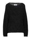 Alpha Studio Woman Sweater Black Size 10 Cotton, Polyamide