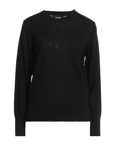 Alpha Studio Woman Sweater Black Size 10 Merino Wool In Black