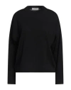 Alpha Studio Woman Sweater Black Size 12 Merino Wool In Black