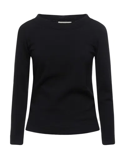 ALPHA STUDIO ALPHA STUDIO WOMAN SWEATER BLACK SIZE 10 MERINO WOOL, POLYAMIDE,14115376LQ 7
