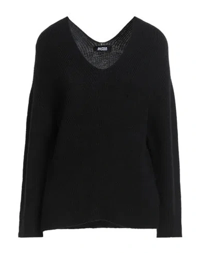 Alpha Studio Woman Sweater Black Size 10 Wool