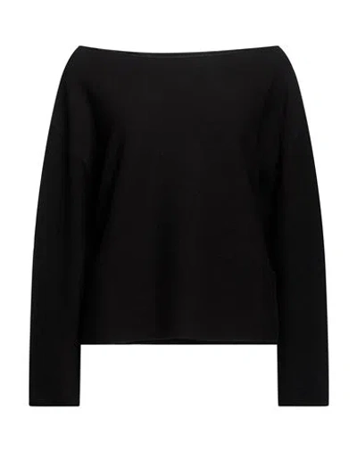 Alpha Studio Woman Sweater Black Size 10 Wool, Polyester