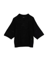 Alpha Studio Woman Sweater Black Size 10 Wool, Viscose, Polyamide, Cashmere