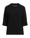 Alpha Studio Woman Sweater Black Size 10 Wool, Viscose, Polyamide, Cashmere