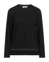 Alpha Studio Woman Sweater Black Size 10 Cotton In Black