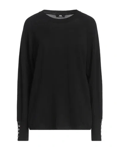 Alpha Studio Woman Sweater Black Size 12 Merino Wool