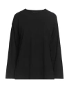 Alpha Studio Woman Sweater Black Size 12 Merino Wool In Black