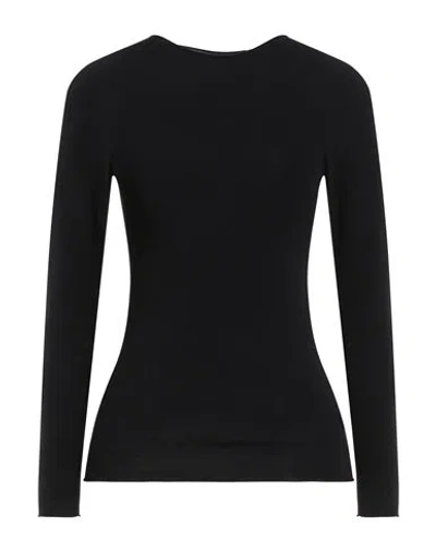 Alpha Studio Woman Sweater Black Size 12 Viscose, Elastane
