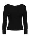 Alpha Studio Woman Sweater Black Size 12 Viscose, Polyester, Polyamide
