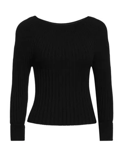 Alpha Studio Woman Sweater Black Size 12 Viscose, Polyester, Polyamide