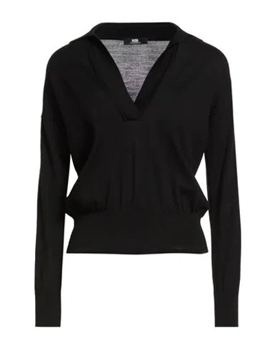 Alpha Studio Woman Sweater Black Size 2 Merino Wool