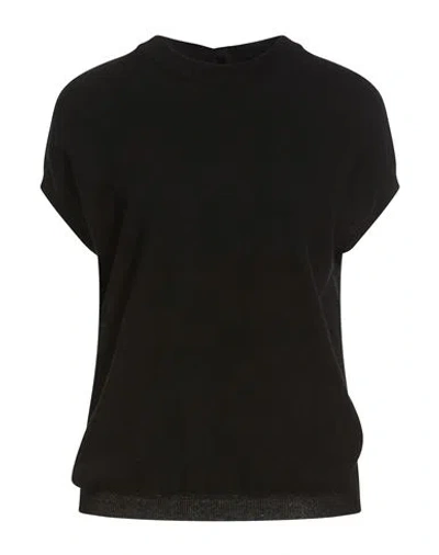 Alpha Studio Woman Sweater Black Size 4 Cotton