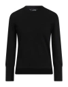 Alpha Studio Woman Sweater Black Size 4 Recycled Wool, Ecovero Viscose, Recycled Polyamide, Recycled In Black