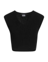 Alpha Studio Woman Sweater Black Size 6 Merino Wool