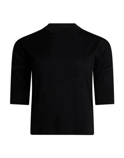 Alpha Studio Woman Sweater Black Size 6 Merino Wool
