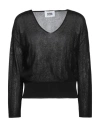 Alpha Studio Woman Sweater Black Size 6 Viscose, Polyester In Black