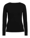 Alpha Studio Sweaters In Black