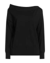 Alpha Studio Woman Sweater Black Size 6 Wool