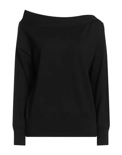 Alpha Studio Woman Sweater Black Size 6 Wool