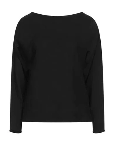 Alpha Studio Woman Sweater Black Size 8 Cotton