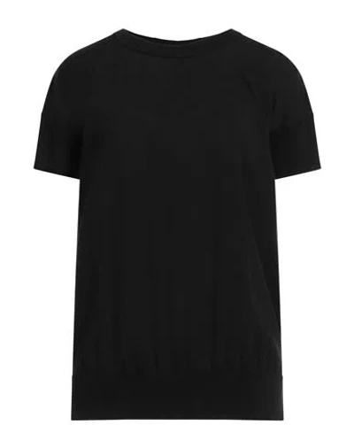 Alpha Studio Woman Sweater Black Size 8 Cotton