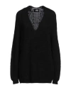 Alpha Studio Woman Sweater Black Size 8 Merino Wool