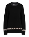 Alpha Studio Woman Sweater Black Size 6 Recycled Wool, Ecovero Viscose, Recycled Polyamide, Recycled In Black