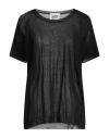 Alpha Studio Woman Sweater Black Size 8 Viscose, Polyester In Black