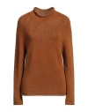 Alpha Studio Woman Sweater Brown Size 6 Wool, Recycled Polyamide In Brown