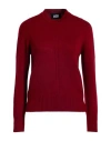 Alpha Studio Woman Sweater Burgundy Size 10 Merino Wool In Red