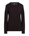 Alpha Studio Woman Sweater Burgundy Size 8 Merino Wool In Red
