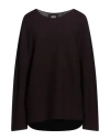 Alpha Studio Woman Sweater Burgundy Size 10 Merino Wool In Red