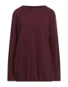 Alpha Studio Woman Sweater Burgundy Size 12 Polyamide, Wool, Viscose, Cashmere In Red
